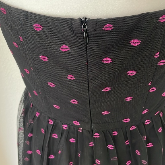 Betsey Johnson Black and Pink Maxi Dress - Picture 4 of 5